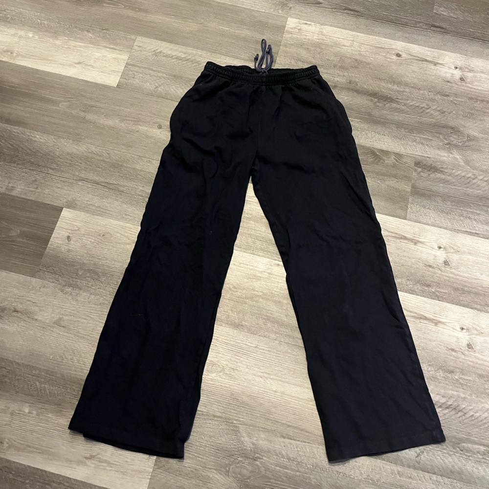 Dark Navy Brandy Wide Leg Sweats